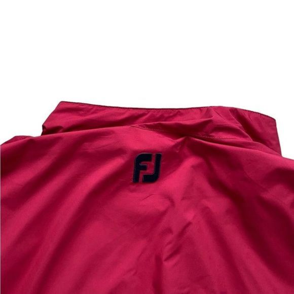 FootJoy Dryjoys Red FJ Pullover Windbreaker Men’s Size L - Picture 5 of 6